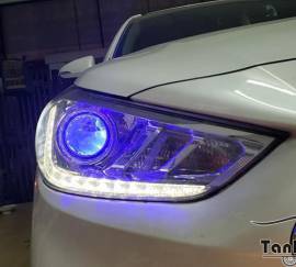 Độ đèn mắt quỷ đổi màu xe Hyundai Accent