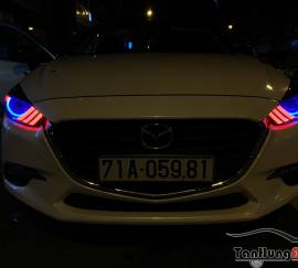 Độ Đèn Bi V3 Kiểu Mustang Cho Mazda3
